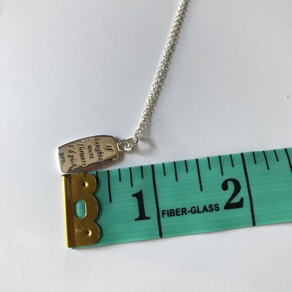 S925 stamped "If daughters were flowers I'd pick you" mother's necklace - Picture 7 of 12